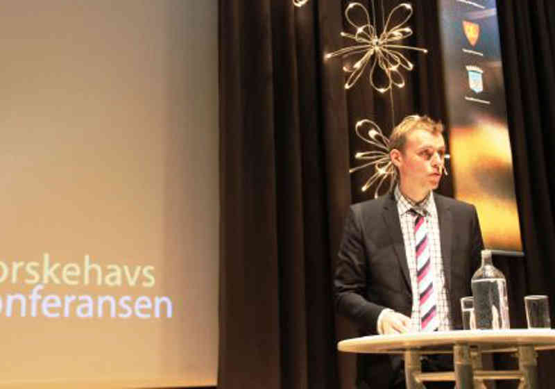 Olje- og energiminister Ola Borten Moe (Sp) deltok på Norskehavskonferansen i Stjørdal. Foto: Ragnar Semundseth/OED.