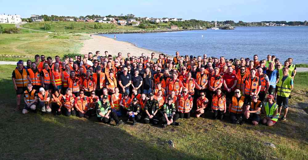 Nærmere 150 deltakere var med på øvelsen.