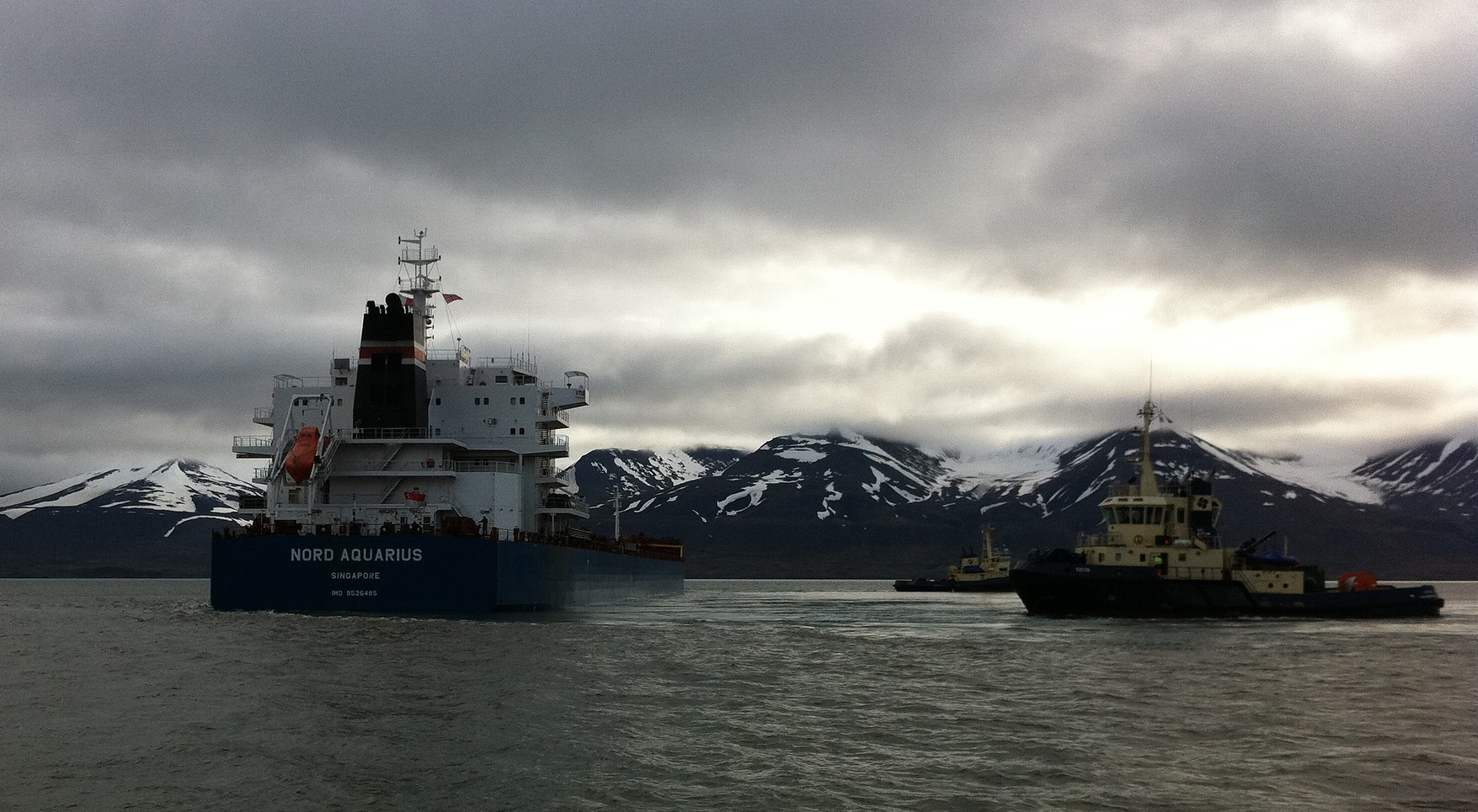 Fra markeringen av innføring av lostjeneste på Svalbard i 2012. Arkivfoto: Fiskeri- og kystdepartementet. 
