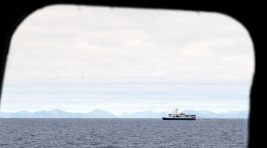 Seismikkfartøyet &quot;Geo Pacific&quot; gjorde undersøkelser utenfor Vesterålen sommeren 2009. Foto: Kjartan Mæstad/IMR.