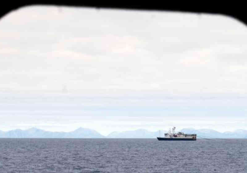 Seismikkfartøyet &quot;Geo Pacific&quot; gjorde undersøkelser utenfor Vesterålen sommeren 2009. Foto: Kjartan Mæstad/IMR.