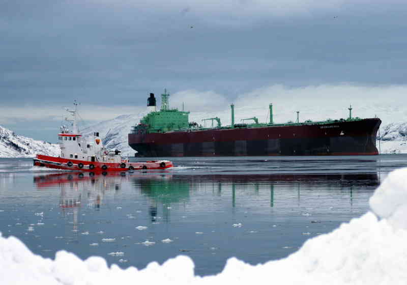 Oljetankeren Belokamenka. Foto: Barentssekretariatet.