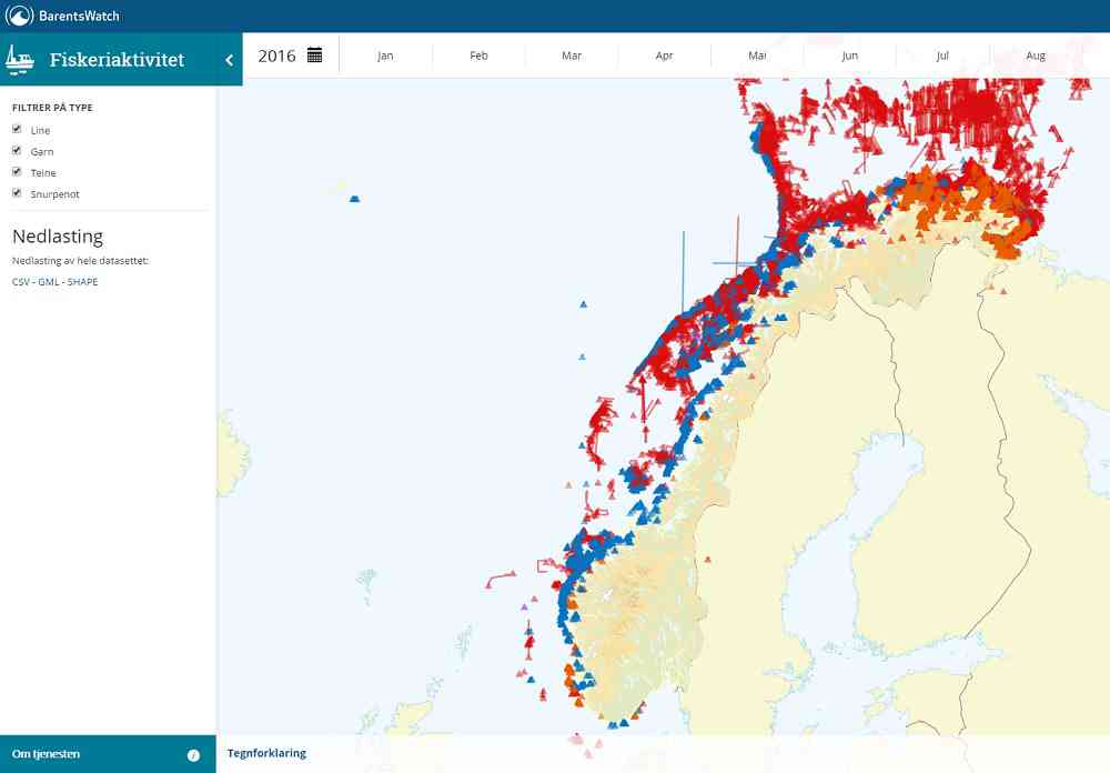 Allerede har forskningsprosjekt uttalt at disse dataene er meget nyttige. Ill: Skjermdump.