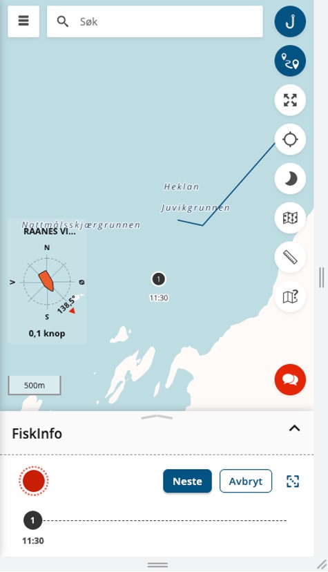 Logg posisjoner via AIS.