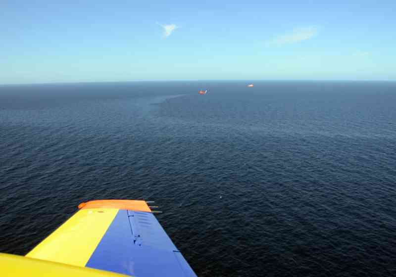 Skotsk overvåkningsfly på tokt over Nordsjøen. Foto: Marine Scotland Image Bank.