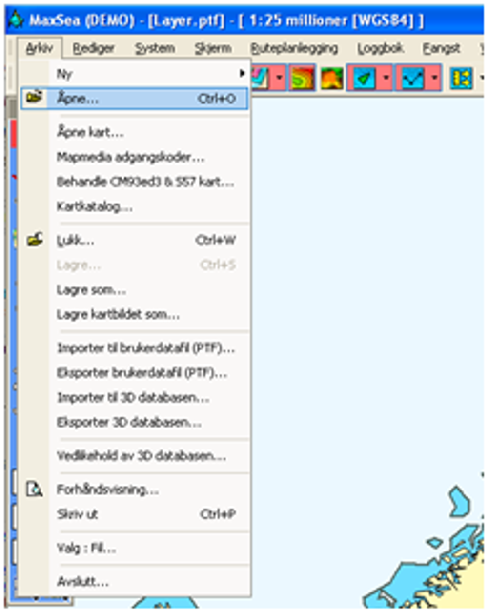 Maxsea Pc Overfør kartdata til MaxSea v12