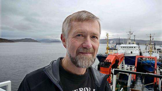 Havforsker Harald Gjøsæter kan notere nok en verdensrekord i nordlig torskeutbredelse. – Vi ser også at den har nok mat, sier han. (Foto:Gunnar Sætra) 