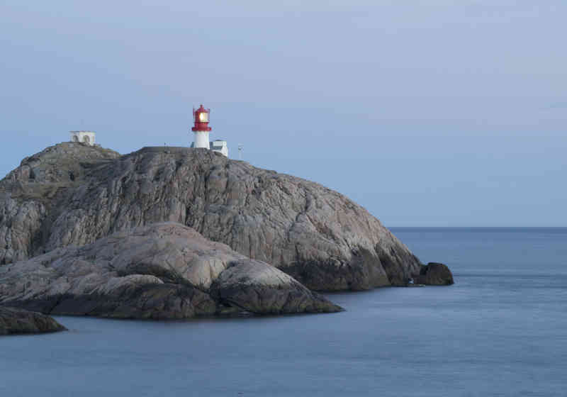 Lindesnes fyr. Foto: Ø. Paulsen/Havforskningsinstituttet.